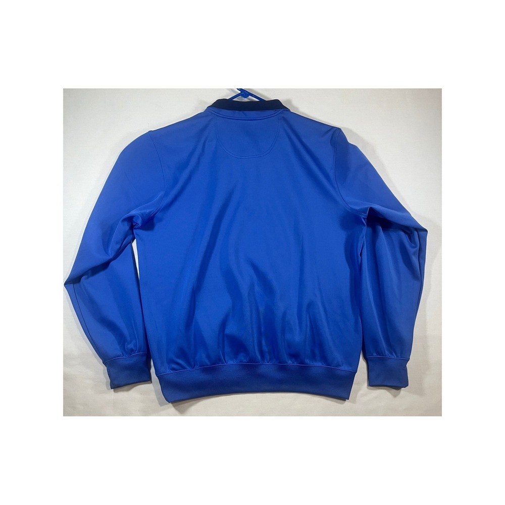 F&G Tech Mens Quarter Zip Golf Pullover Blue Performance Mock Neck‎ Size M - Picture 10 of 11